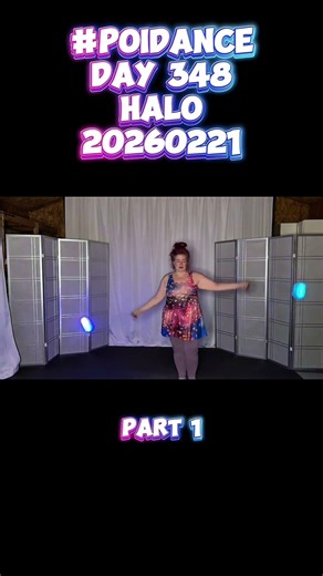 Pt1 Poi Dance Day 348 Halo 20250221 #poi #PoiSpinning #PoiDance #FlowArts #PoiTutorial #poiflow