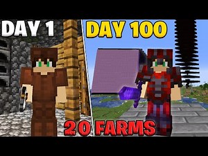 20 of the Best Farms in 100 Minecraft Days Challenge