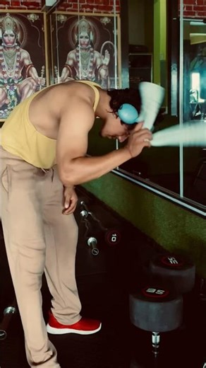 Dumbbell workout gym🔥 #dumbbellworkout #motivation #shots