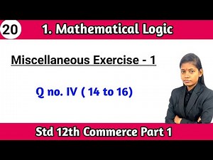 Miscellaneous exercise on chapter 1 class 12 question 14 to 16 commerce part 1