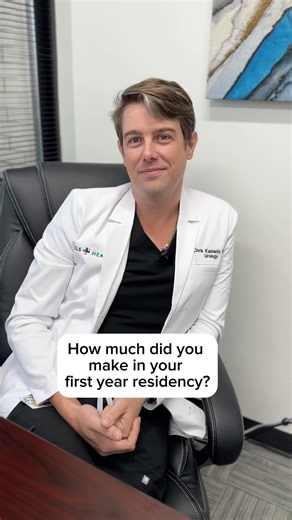 Doctors!! How much did you make your first year of #residency? #residence #residencylife #residencymatch #match #salary#askthedoctor #interview #viral #fyp #primarycare #urology #podiatry #obgyn #pulomonology | CLS Health