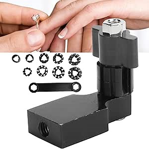 Brrnoo Ring Fixture Clamp Holders, Jewelry Ring Fixed Setting Polishing Engraving Tool Kit(Black)