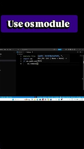 Python File Handling | How to Delete a File in Python 🗑️ | Python Shorts