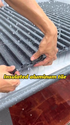 507K views · 2.5K reactions | Insulation aluminium tile are anti-corrosion and anti-rust, soundproof and heat-insulating, and are suitable for installation on roofs, balconies, courtyards, etc. #awning #awing #sunshade #sunshades #sunroom #sunroomdecor #sunrooms #slidingdoor #glassdoor #window #aluminiumwindow #aluminumgates #decoration #windowfactory #homedecor | chinawindowdoors | Facebook