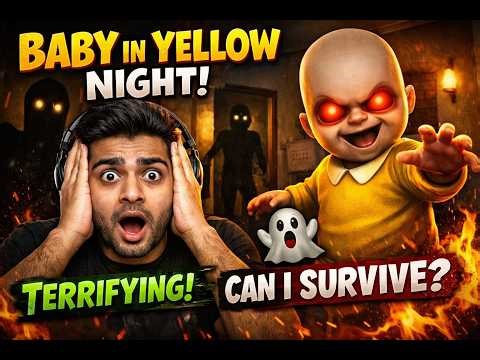 I Survived The Baby In Yellow Night 😱 | Scary Babysitting Horror Gameplay👻#babyinyellow #horrorgame