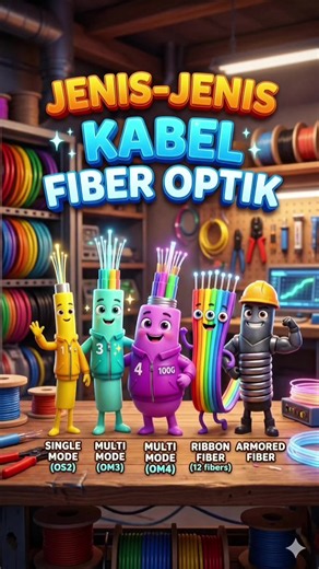 Di dunia jaringan, kabel fiber optik bukan cuma satu jenis, lho! 🔍 Setiap tipe punya fungsi dan kegunaan masing-masing. 💡 Pilih kabel yang tepat, biar jaringan tetap stabil dan minim gangguan! 💬 Kamu tim yang sering pakai jenis kabel yang mana? 👇 Share di kolom komentar! #fiberoptik #jaringaninternet #teknisijaringanfiberoptik