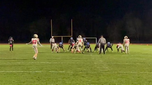 4.4K views · 24 reactions | Peru 21. Beekmantown 0. After another defensive stop Eagles were putting up a defensive wall themselves but a Blaise-Smith 10-yd run gave Nighthawks new life and Frechette thrown one up and Isiah Hendrix out battles teammate Trent Taylor for a 20-yd. score. 2:15 left in half. | Potassium Sports Network | Facebook