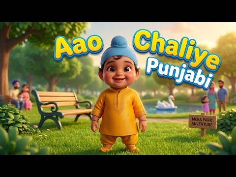 Aao Chaliye Park | ਆਓ ਚੱਲੀਏ ਪਾਰਕ 🎡 | Cute Punjabi Rhymes for Kids | 3D Animation
