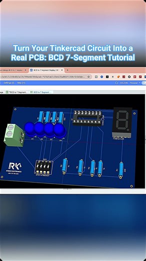Turn Your Tinkercad Circuit Into a Real PCB: BCD 7-Segment ‪@AutodeskTinkercad‬ ‪@easyeda2164‬