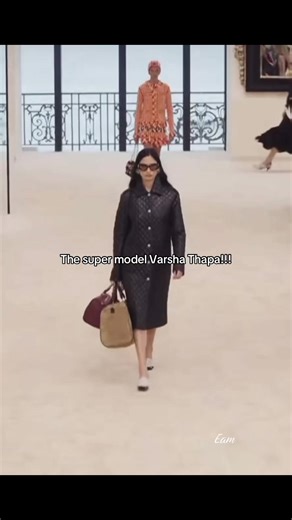 Supermodel Varsha Thapa's Runway Walk