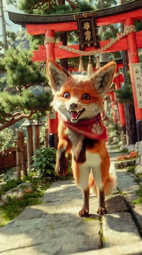 ✨Adorable Kitsune Animation | Cute Fox Character Shorts✨