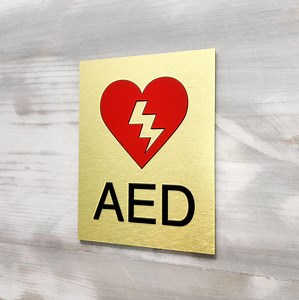 AED Sign. Defibrillator Sign. Automated External Defibrillator Sign With Red Heart. Fire Emergency Signs. AED Safety Signs. - Etsy