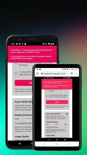 Mirror Android Screen to Another Device Easily