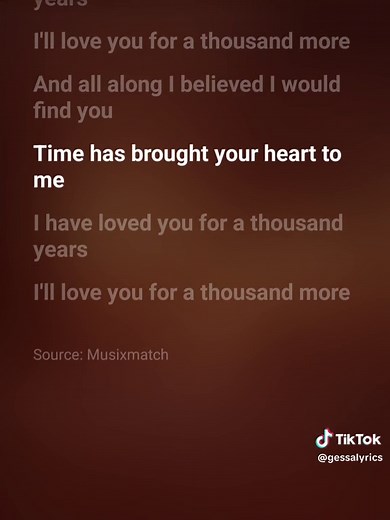 A Thousand Years Lyrics and Meaning Explained