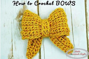 How to Crochet a Bow with One Color Yarn easily - Free Crochet Pattern
