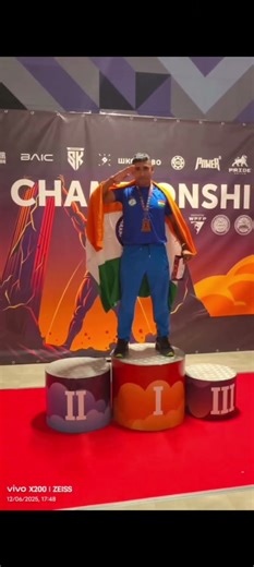 Ajay Kumar Yadav of BRO/GREF win the World Raw Powerlifting Federation Championship 2025 in Russia