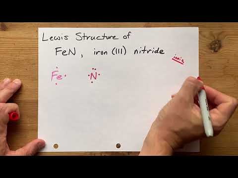 Lewis Structure of Iron (III) Nitride, FeN