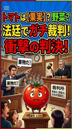 トマトって野菜？果物？実は裁判になった！#キッチン雑学#トマト#雑学#食材雑学#野菜#果物#料理豆知識#節約姉妹 #キッチンのトリセツ #ai #知らなきゃ損