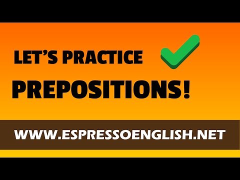 English Prepositions Exercise