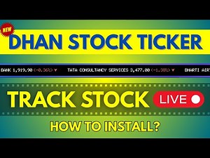 Live Stock Ticker Installed & Features Explained - Dhan Stock Ticker For Windows & Mac