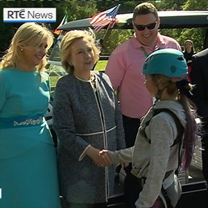 44K views · 390 reactions | Former US Secretary of State, Hillary Clinton, has said her husband, former US president Bill Clinton, Senator George Mitchell and herself discussed their worries about Brexit's possible impact on the open border. | https://bit.ly/2IOKpkA | RTÉ News | Facebook