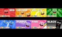 Mix of 8 videos from youtube : color crew new adventures all colors