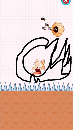 Save the dog 🐶 Funny draw#funnygameplay #gaming #shorts#viral #savethedog