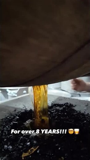 Pouring 8-year-old whiskey from the barrel!