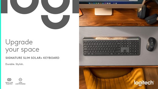 Watch Unboxing the New Signature Slim Solar | Logitech on Amazon Live