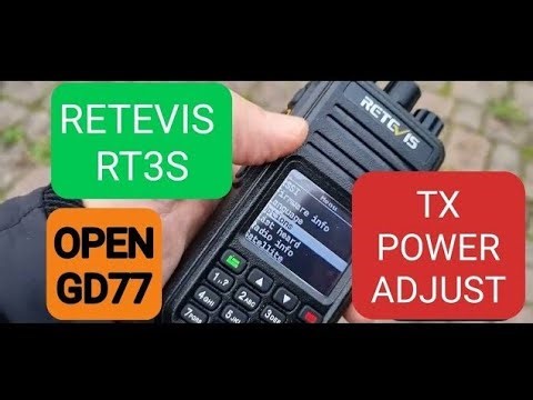 OPEN GD77 - Change Power Level (RT3S)