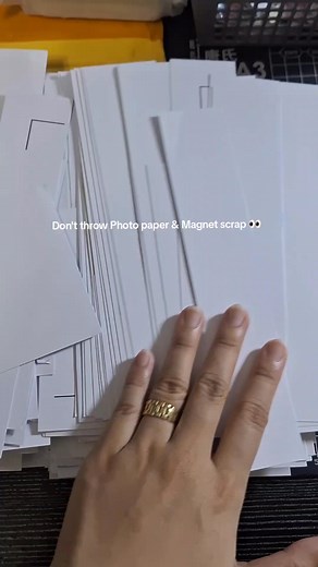 Remember that magnet scrap I didn’t throw away? 👀 Here’s how I gave it a second life!💡It’s reusable and sellable 💰♻️ Magnet scrap Photo top scrap photo paper scrap = extraaa 💰🤑💸 I turned it into: ✅️Magnetic Bookmark ✅️Mini Ref magnets ✅️Chip bag Ref magnet What would YOU make with this scrap? 🤔👇 #DIYForProfit #UpcycleIdeas #printingbusiness #CraftToCash #CreativeReuse #fypシ゚ #reelsfypシ | LARS Craftnprints