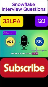 Snowflake Interview Questions and answers for 5 years Experienced | Data Engineer | Q3