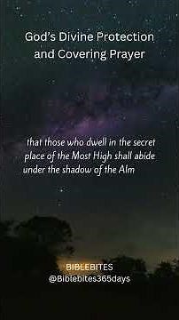 God’s Divine Protection and Covering Prayer#DivineProtection #GodsCovering #ProtectionPrayer