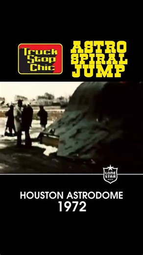In 1972 at the Astrodome, stunt driver Chick Gallucci pulled off the Astro Spiral Jump, launching an AMC Javelin off a corkscrew ramp and landing it upright on all four wheels. The jaw-dropping stunt, created by Joey Chitwood’s team and later featured in The Man with the Golden Gun, became a landmark moment in stunt driving history. Follow @lonestarbeer for more legendary Texas vibes #americana #texas | Truck Stop Chic