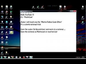 How to create a virus 3 (Matrix Falling Code)