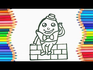 Easy Humpty Dumpty Drawing Step-by-Step for Children
