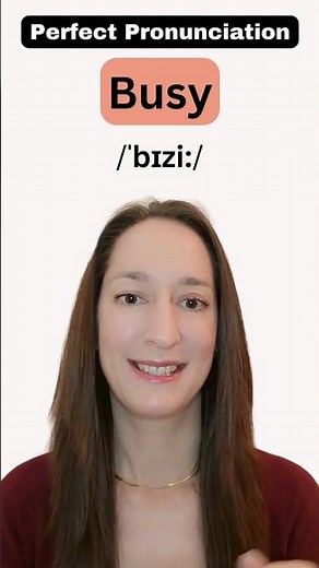 Learn to pronounce BUSY #shorts #englishpronunciation
