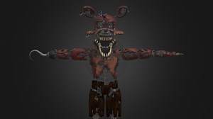 Nightmare Foxy - FNaF: Help Wanted - Download Free 3D model by RandomFnafUserlol (@RandomUserlololol)