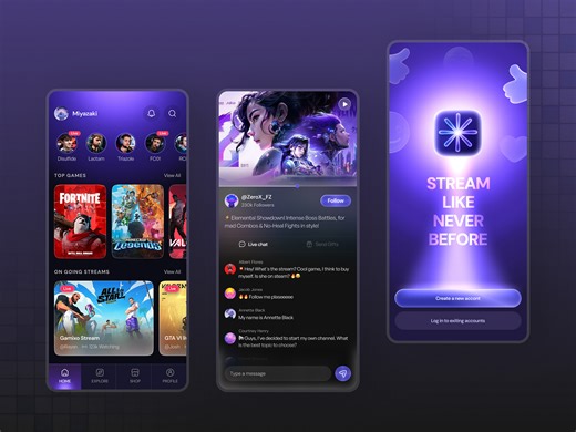 Live Game Streaming App