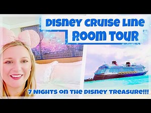 Disney Cruise Line Room Tour - Disney Treasure Detailed Room Tour!