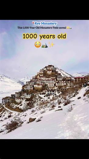 key Monastery Spiti valley🏔️ || Hidden Himalayan Gem You Must See #Shorts #travel #nature #peace