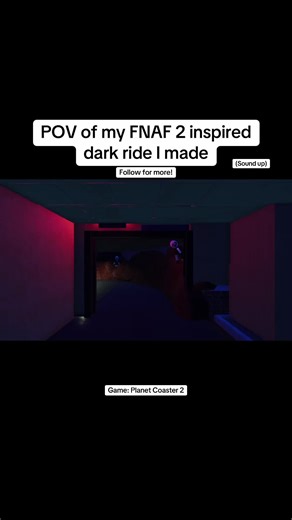 FNAF 2 dark ride #planetcoaster2 #fanf2 #fnaf #darkride #game | fnaf ride