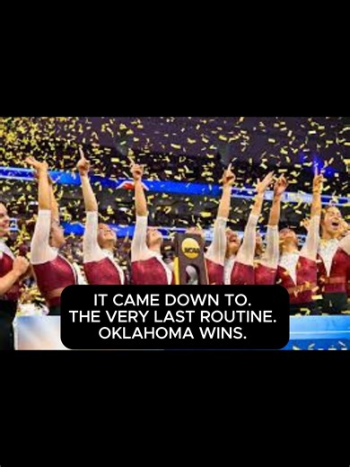 It came down to the VERY LAST routine 😱 LSU needed a 9.9875 to tie Oklahoma — scored 9.900 💔 Oklahoma wins the 2026 NCAA Championship by less than a tenth of a point 🏆 Back to back. 8 titles 👑 Drop a 🤸‍♀️ for Oklahoma! 👇 #OklahomaGymnastics #NCAAGymnastics #WomensSportsTok