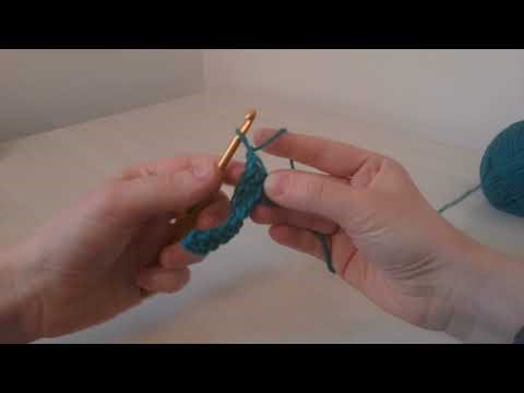 Left-Handed Single Crochet stitch
