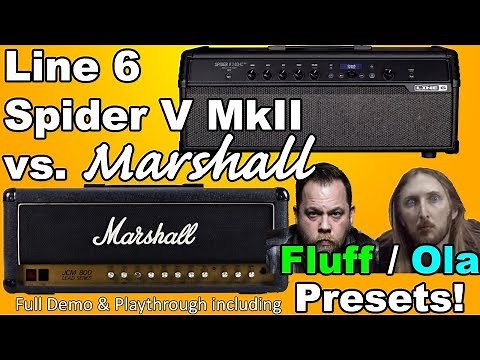 LINE 6 SPIDER V MkII vs. REAL AMP inc DEMO & YouTuber Presets!