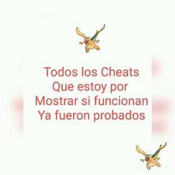 Cheats para pokemon rojo fuego🔥