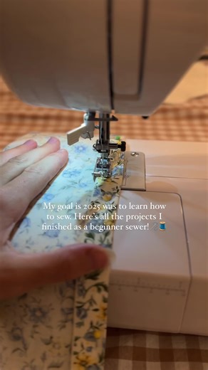 My goal is 2025 was to finally learn how to sew! Here’s all the projects I completed as a beginner sewer with 3 small kids.🪡🧵🧺