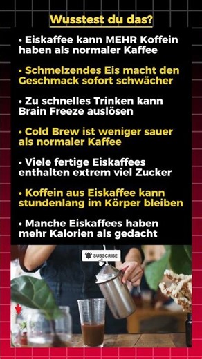 Der Eiskaffee, Den Du Jeden Tag Trinkst, Täuscht Deinen Körper ☕❄️🔥