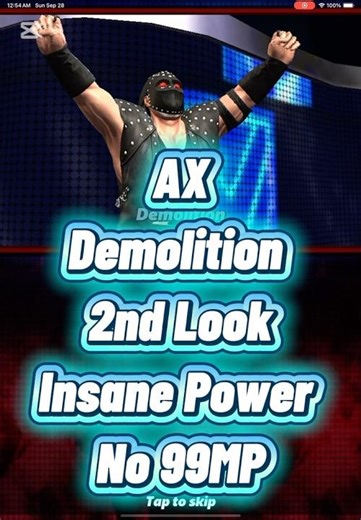 AX Demolition 2nd Look Insane Power #officialscopelycontentcreator #wwechampions