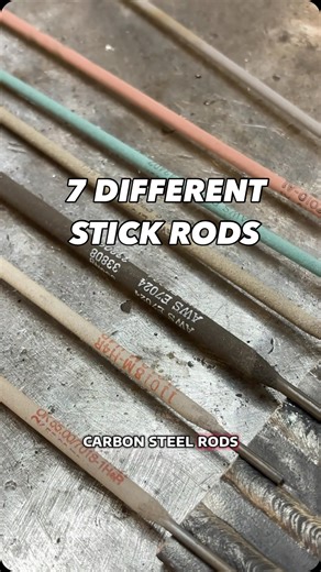 Carbon Steel Stick rods. In this video we review the common ones and a few less used rods. #stickwelding #welder #weldingschool #weld #DIY | Sewing With Fire Welding